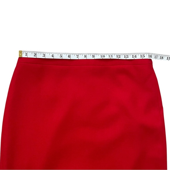 J.Crew No. 2 Pencil Skirt Wool Size 10 Red Style 88707 - Picture 5 of 7